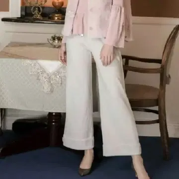 슈퍼 뷰티 완판 카탈로그 게재품! 속기모 와이드 팬츠
