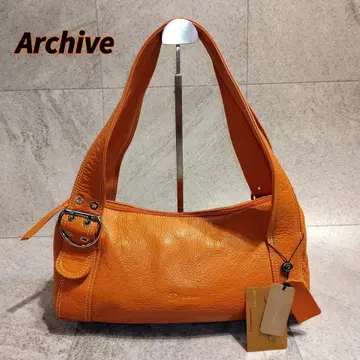 archive y2k leather asymmetry handbag