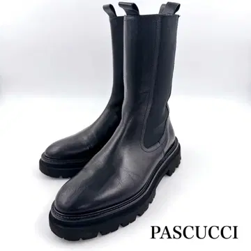 PASCUCCI IENA 별주 첼시 부츠 사이드 고어 이탈리아 가죽
