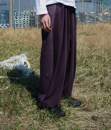 SERAPIS MARITIME 퍼플 라이트 코튼 스웨트 팬츠