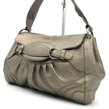 [ 새상품급 ] mila schon 핸드백 가죽 메탈릭