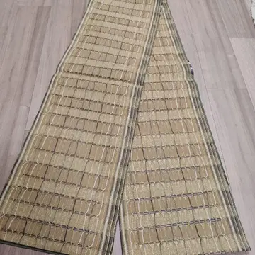 후쿠로 오비 베이지 변형 직조 전체 무늬