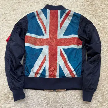 한정판 AVIREX 35주년 한정판 모델 MA-1 유니언 잭 리버서블