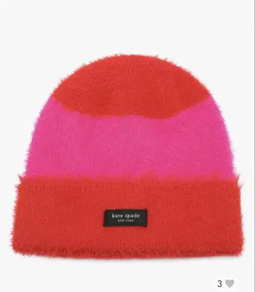 kate spade 니트 모자 빨간색 핑크