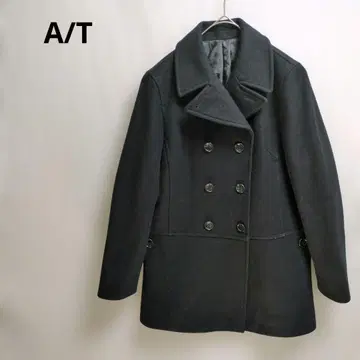 A/T 피코트 블랙 울 블렌드