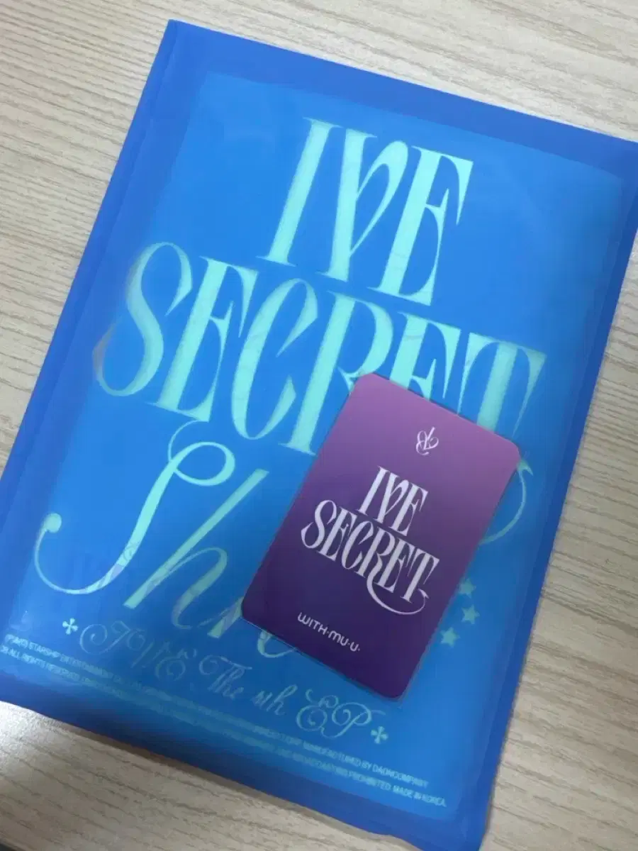 Ive with muu 2nd ld sealed album unreleased photocard pre-order benefit wts