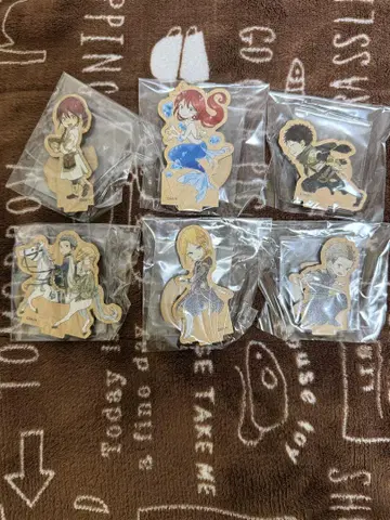 빨강머리 백설공주 만복 가챠 미니 우드 스탠드 6개 세트