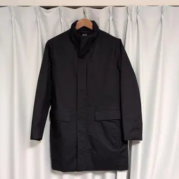 유니클로 하이브리드 다운 코트 M 네이비 남성용