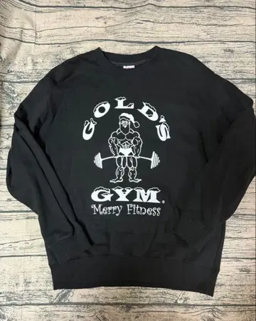 새상품급 GOLD'S GYM 산타 트레이닝복 X-LARGE 블랙