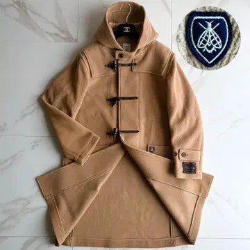 새상품급 오르치발 헤링본 더플 코트 카멜 L 사이즈