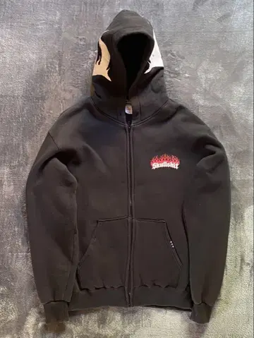 SKULLSHIT 블랙 후드티 L