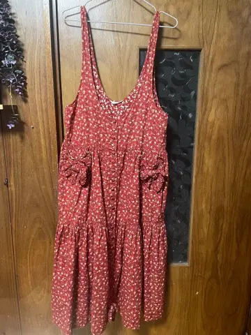 핑크하우스 오버롤 스커트