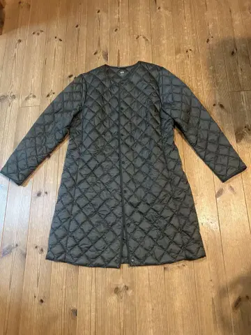 유니클로 퍼프 테크 퀼팅 코트 올리브 XL used 여성용