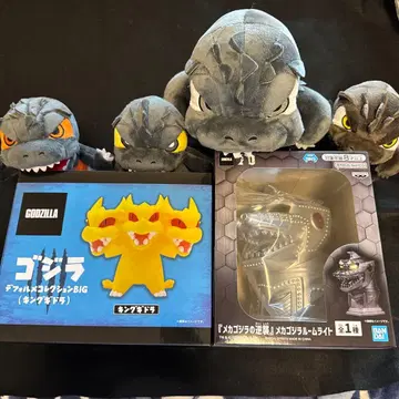 고질라 메카고질라 킹 기도라 피규어 봉제 인형 세트