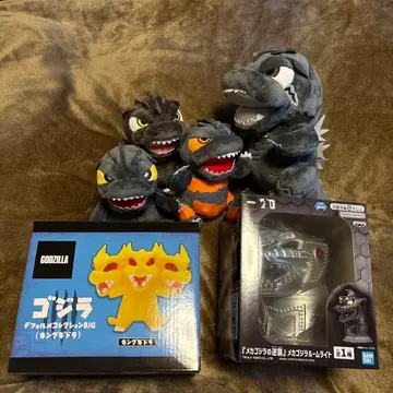 고질라 메카고질라 킹 기도라 피규어 봉제 인형 세트