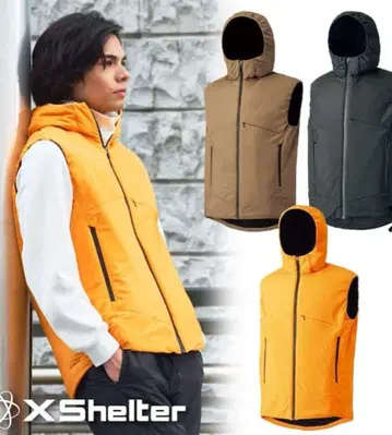 XShelter 후드 부착 베스트 / 카키 브라운 3L