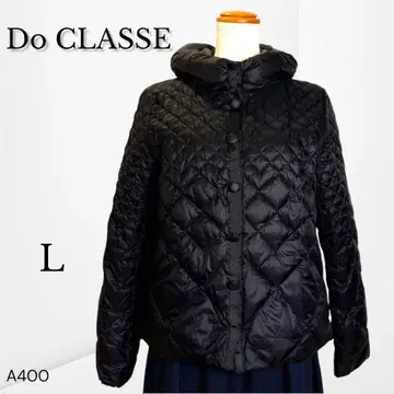 [ 두클라쎄 ] 후드 부착 퀼팅 다운 자켓 블랙 L