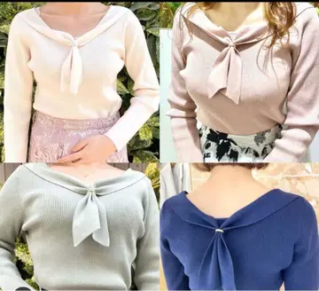 swingle 니트 2Way 링 타입 풀오버