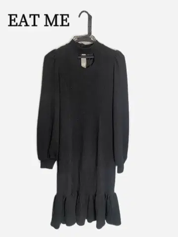 EATME 머메이드 니트 원피스 컷 아웃