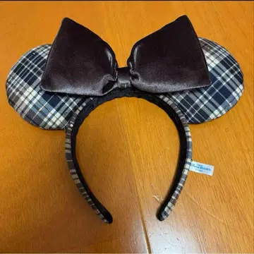 디즈니 머리띠 체크 미니 랜드 시 신상