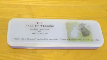 [ 레어 ] 하얀 토끼와 검은 토끼 펜 케이스