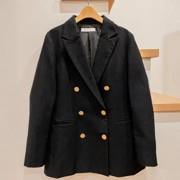 새상품급 유나이티드 애로우즈 BRACTMENT 더블 자켓 38 네이비