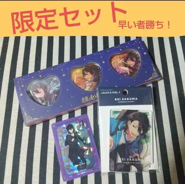 앙스타 레이 중국 경심 캔뱃지 하트 사선 아크릴 스탠드 페어 특전