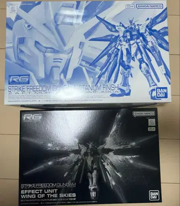 RG 스트라이크 프리덤 티타늄 피니쉬 천공의 날개 세트