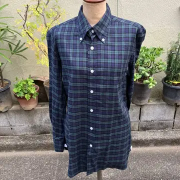 엘리코 포르미콜라 블랙워치 버튼 다운 셔츠 15하프