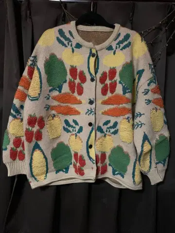 컬러풀 자수 가디건