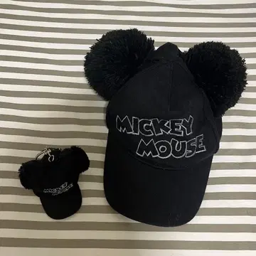 미키마우스 팬캡 키링 세트