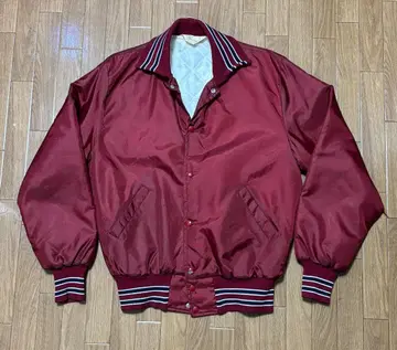 빈티지 70년대 GEM SPORTSWEAR 바시티 자켓 (마룬)