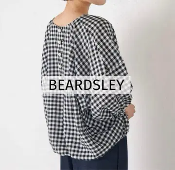 BEARDSLEY 깅엄 체크 벌룬 소매 셔츠