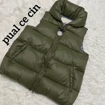 [ 새상품 ] pual ce cin 여성용 다운 베스트 카키