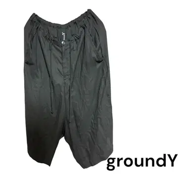 Ground Y 21AW 이지 와이드 하프 팬츠