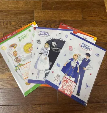 골드 컬러 갓슈 DMM 복권 E상 클리어 파일&스티커