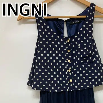 INGNI 원피스 롱 원피스 슬리브리스 네이비 [ CT1682 ]