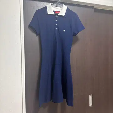 POLO 네이비 반팔 원피스