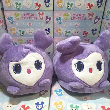 TWICE LOVELYS 봉제 인형 슬리퍼 사나