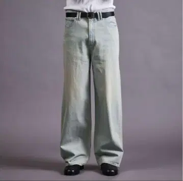 라이트 온스 데님 배기 팬츠 몽키타임