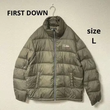 FIRST DOWN 다운 자켓 다운 올리브 카키색 L