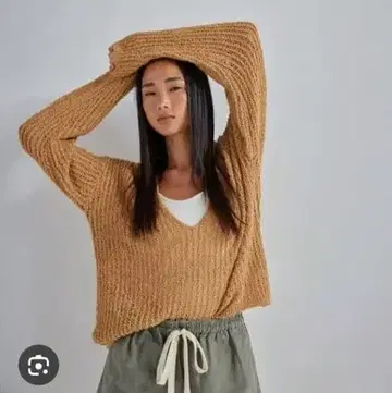 searoomlynn 범프얀 V넥 와이드 스웨터