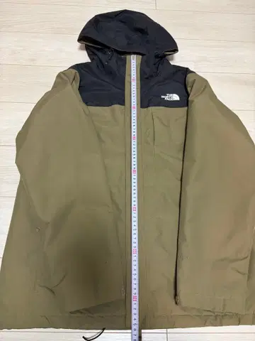 THE NORTH FACE 마운틴 후드티 M 카키/블랙