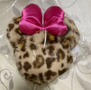 레오파드 무늬 미니 파우치 디즈니 레오파드 키링