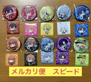 컬러풀 피치 나사 자수 캔뱃지 세미 컴플리트