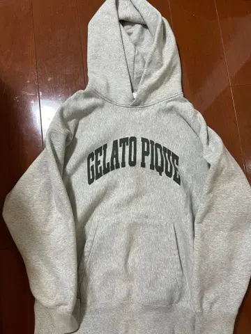 GELATO PIQUE 후드 부착 후드티 그레이