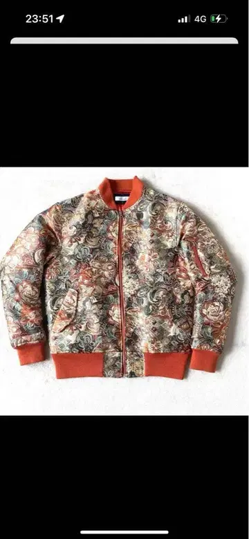 [ 새상품급 ] 고블랑 직조 빅 실루엣 봄버 자켓 L