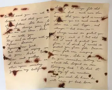 BANANAFISH 아쉬 에이지 편지