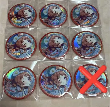 학원 아이돌 마스터 학마스 오로라 캔뱃지 하나미 사키 8개 세트