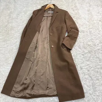 JIL SANDER 브라운 롱 코트 캐시미어 100% 36 M 상당
